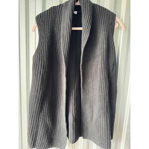 3 for $9 Gap 100% Cotton Black Open Front Knit Cardigan S Oversized